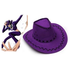 Chapeau de Cowboy Anime Nico Cosplay – Arc Alabasta Violet