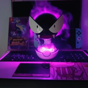 Figurine Pokémon Fantominus LED Violet – Effet Fumée – Édition Collector