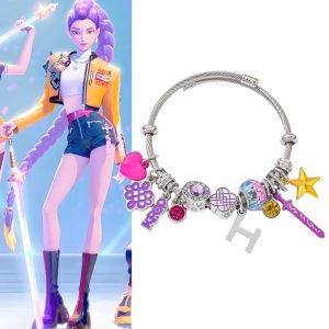 Bracelet Rumi – KPOP Demon Hunter | Bijou Charms Argenté Inspiré du Film HUNTR/X