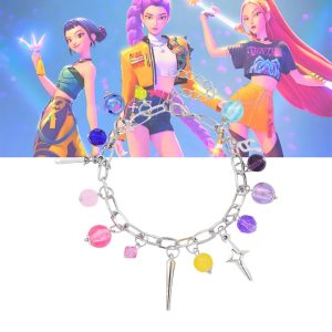 Bracelet Perles Colorées KPOP Demon Hunter – Bijou Y2K Inspiré du Film