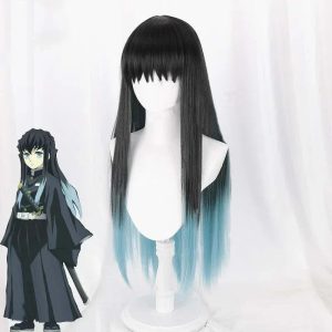 Cosplay ‎Demon Slayer Perruque de Muichiro Tokito