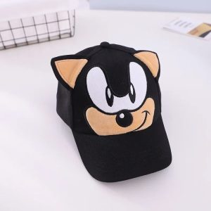 Casquette Sonic Noire Cosplay Cartoon pour enfants