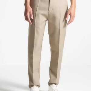 Claude - Slim Fit Tailored Trousers - Beige