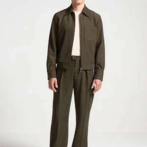 Twill Tailored Jacket - Khaki