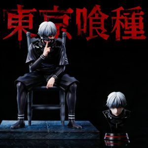 Figurine Ken Kaneki Tokyo Ghoul – Version Assise GK 20 cm