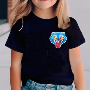 T-shirt Enfant KPOP Demon Hunter – Tigre Derpy | Style K-pop et Anime Futuriste